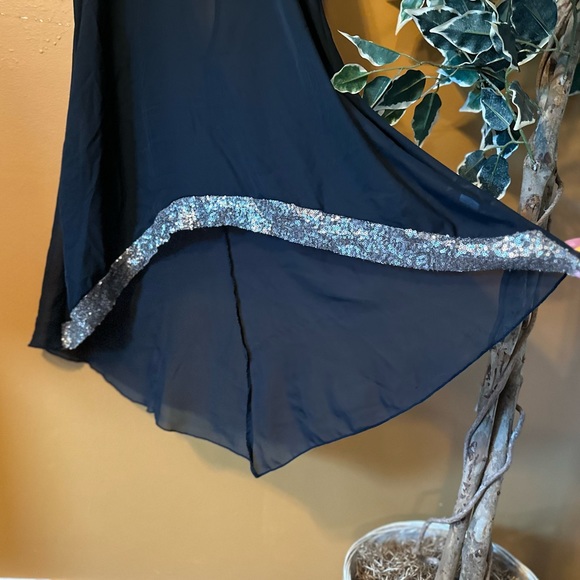 black sheer sequined tunic - Picture 2 of 4